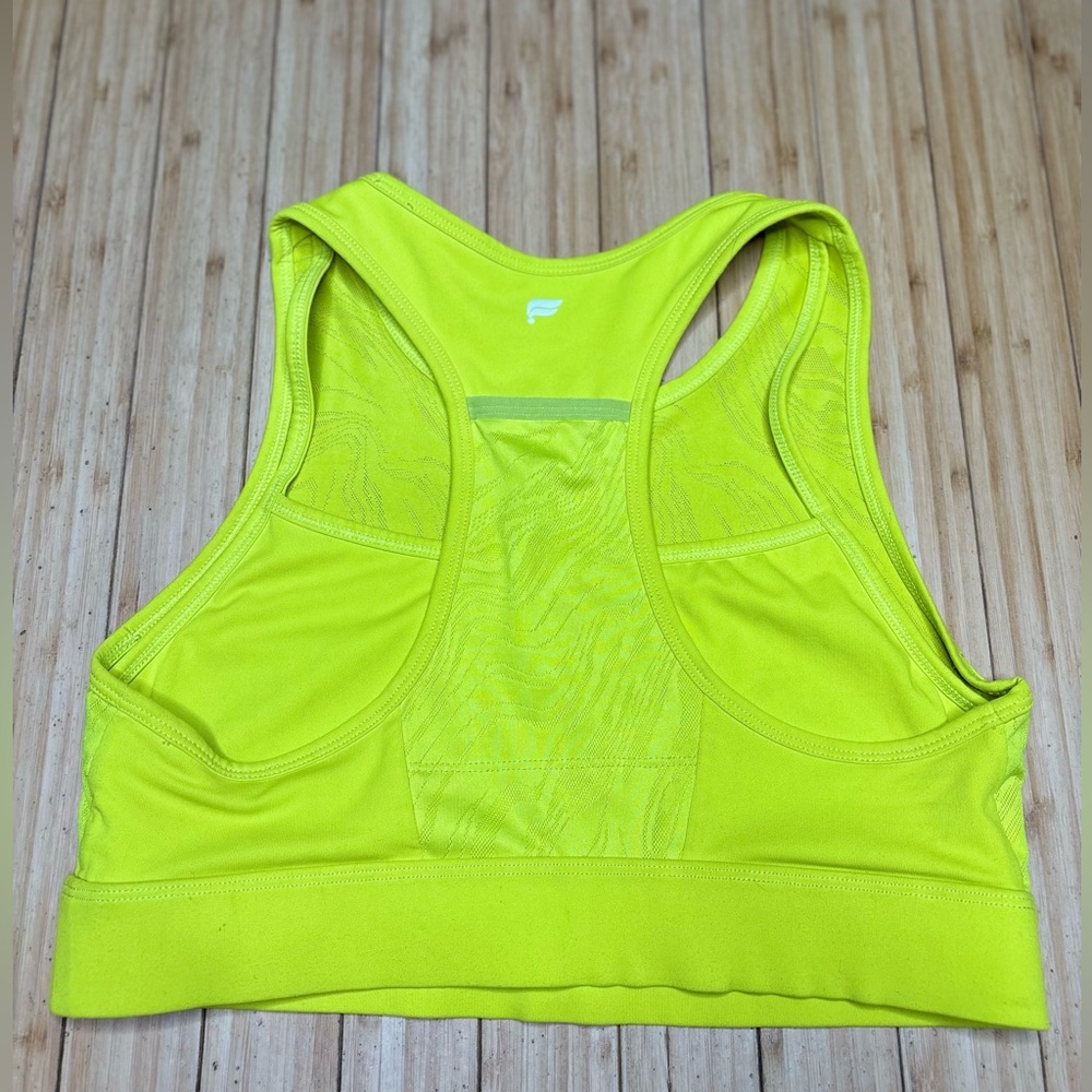 Fabletics Neon Yellow Sports Bra Top